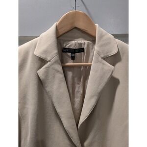 Lafayette 148 New York Beige Blazer Jacket Women's Size 4 Career‎ Wear (Read)